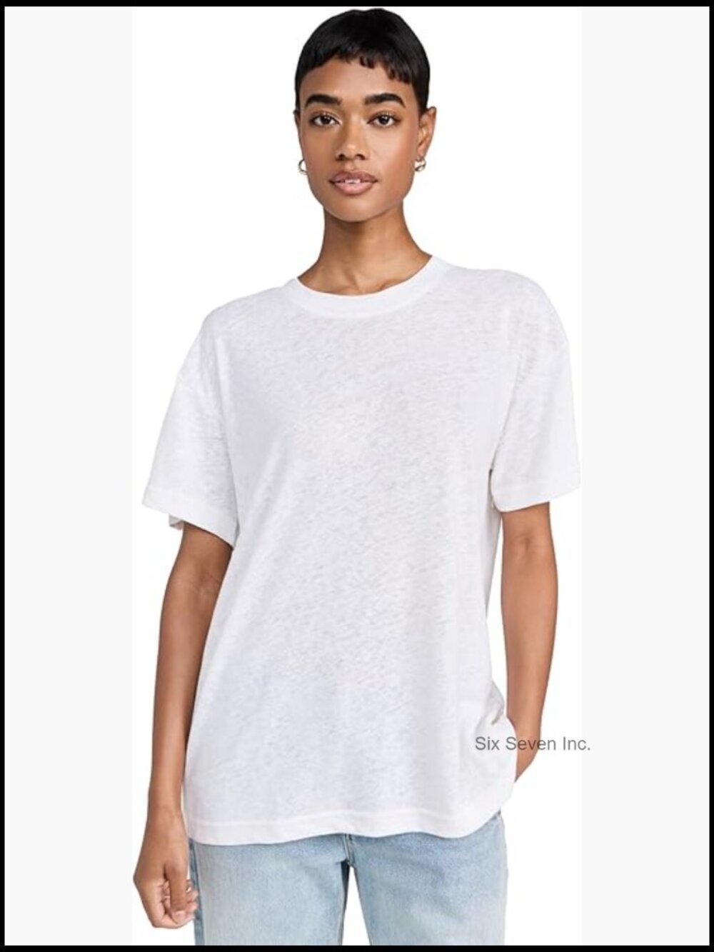 Women's Faith Linen Tee - Lightweight Linen Jersey